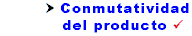 Conmutatividad del producto